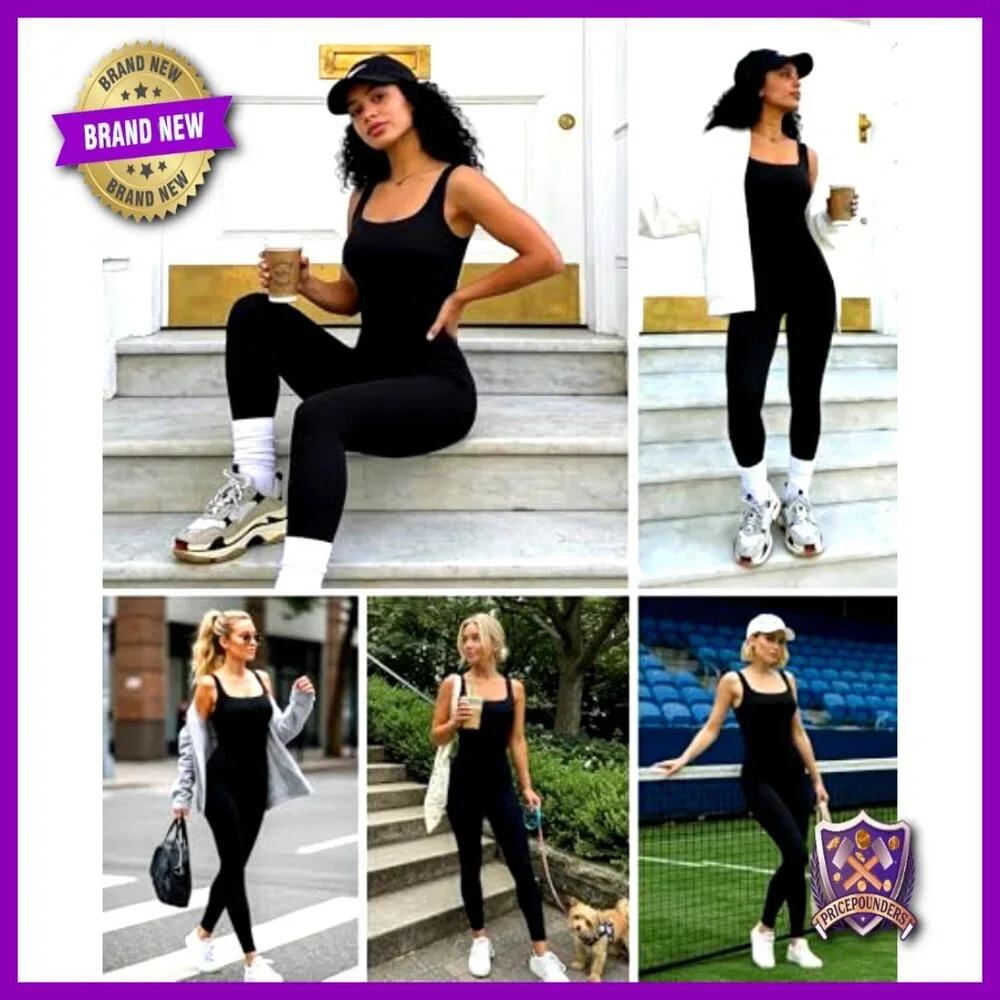 Tummy Control Jumpsuit Built-in Bra Square Neck Sleeveless Shapewear